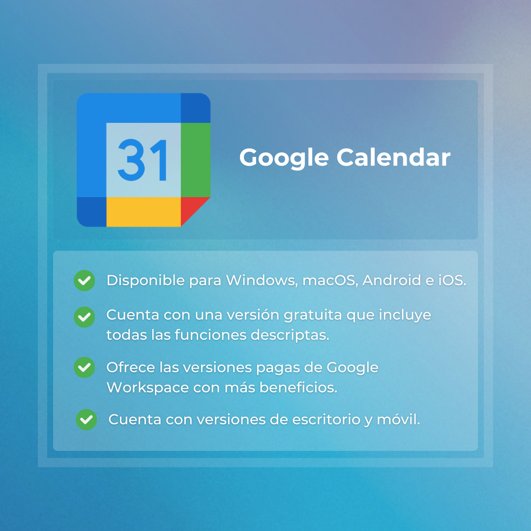 Herramienta digital #3: Google Calendar