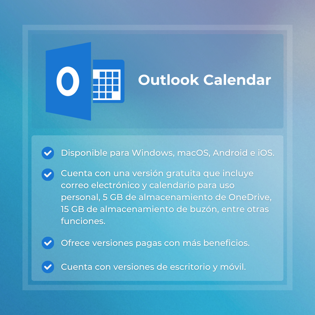 Herramienta digital #2: Outlook Calendar