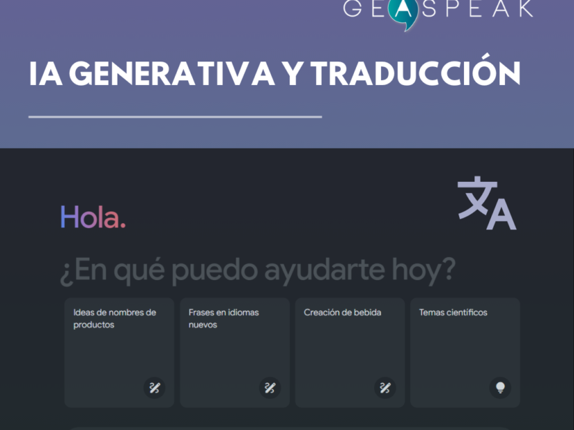 IA GENERATIVA Y TRADUCCIÓN